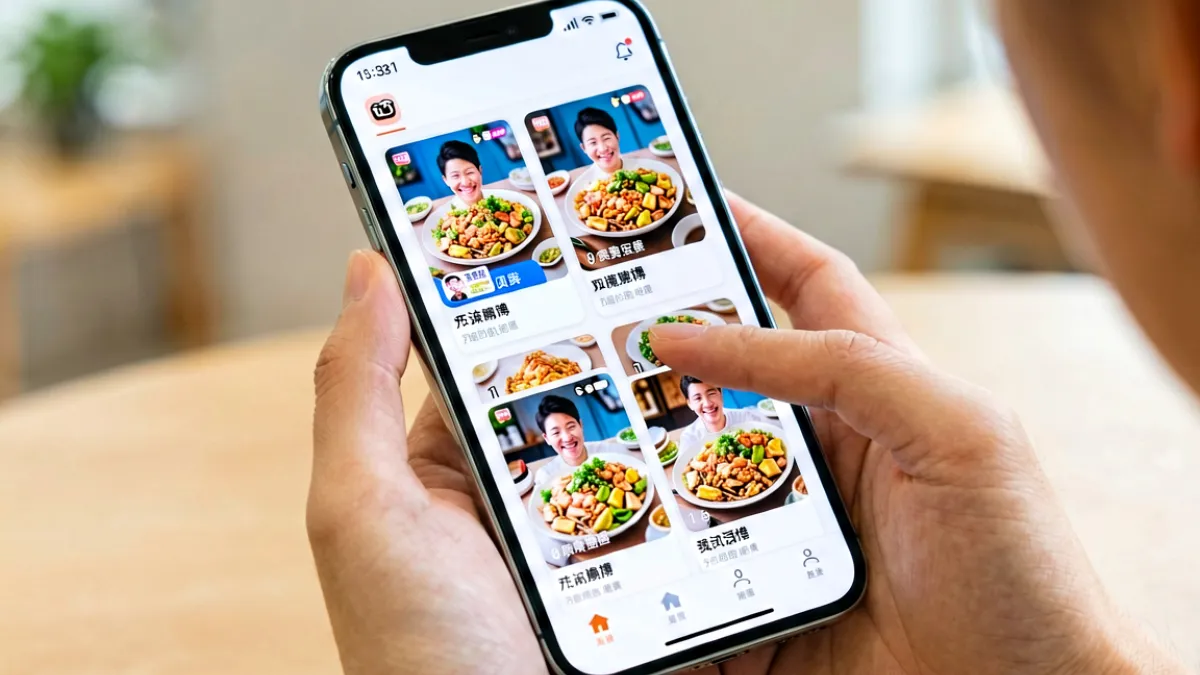 手机屏幕上同时打开六款吃瓜应用，手指正滑动切换不同APP的画面